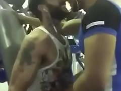 Well done Gay Kiss at Gym Between Several Indians
