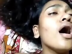 Tamil girl intensive hard fuck relative to tamil audio