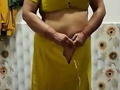 Indian Mature Aunty Changing Glad rags
