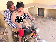 Sadaf aunty's Florence Nightingale hHumaira. Hot bike ride with new driver