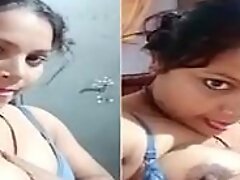 Indian desi milf blue bra defoliated boobs licking