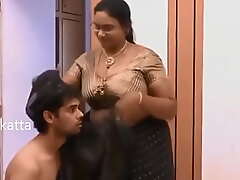 Indian Aunty romance with Young boy