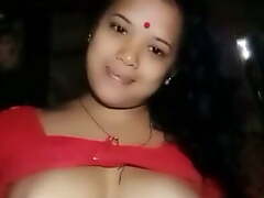 Assamese wife showing her boobs