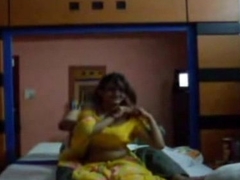 Sexy gujarati bhabhi together with husband honeymoon at hotel