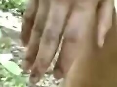 Indian slut outdoor just about jungle gets hairy pussy fucked by ...