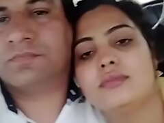 Indian couple sex in car with clean hindi audio