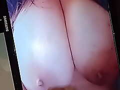 Spraying a fat gravamen on big juicy indian tits
