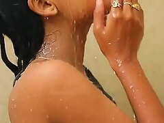 Indian girl bathing nude
