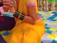 Yellow saree blouse petticoat