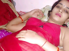 PatelQueen - New Sexy Red Saree Bhabhi Pussy Nude Video !