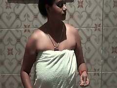 Bengali Model Priya Bathing