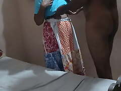 Indian housewife drilled in room