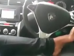 Indian girl fast blowjob his bf in car