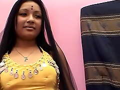 Chunky indian sister back law is bringing about her first pornography casting