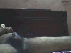 indian housewife having fun with old hat modern upstairs cam