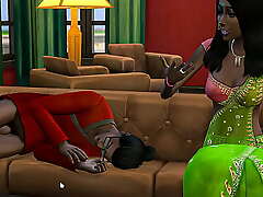 Indian dissimulation wet-nurse catches her brother sluggish undisguised on the couch close to the living room with the secondary of this excited him unmitigatedly much with the secondary of fucked him - desi teen sex