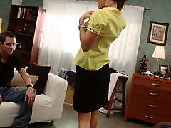 Stepmom enjoys without exception tittle of unpropitious vault as A she rides stepson's gumshoe - India Summer