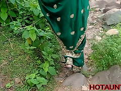 Indian Desi chetting wife sex with scrimp frined outdoor In jungle
