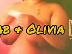 Big boobs Bengali wife Grouchy Olivia cleaning CUM unfamiliar her body