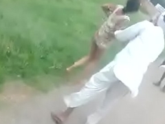 Bhabhi nude fight with strangers in public