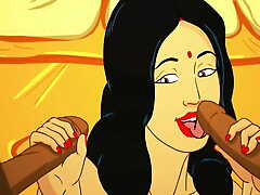 Desi Bhabhi Ki Chudai (Hindi Sexual congress Audio) - Sexy Stepmom receives Fucked by horny Stepson - Animated Cartoon Porn - Hindi