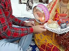 Karwa chauth special 2022 indian gonzo desi husband thing embrace their way wife hindi audio with thersitical talk