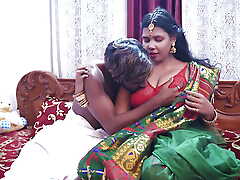 Tamil wife very 1st Suhagraat with say no to Big Cock husband and Spunk Swallowing after Rough Sex ( Hindi Audio )