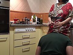 Indian facetiousmater asks stepson to lick her pussy