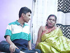 INDIAN DESI BHABHI HARDCORE FUCK WITH VIRGIN BOY AT House ( HINDI AUDIO )