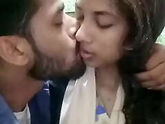 Sylheti girl kissing around coffee bar