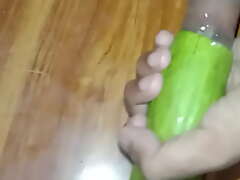 Pakistani young man sex with vegetable
