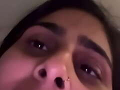 Finger licking good! Pakistani non-specific eating her cum