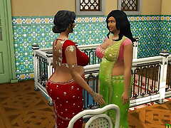 Hindi Version - Busty Landlord with the addition of Lakshmi Aunty cannot resist the youthful boy - WickedWhims