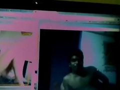 Deshi couple showing boobs on Facebook video chat