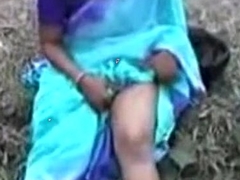 Bengali girl showing boods outside