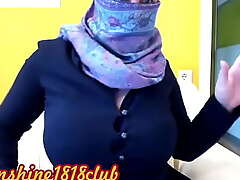 Muslim hijab big special babe on webcam recorded personate October 23rd