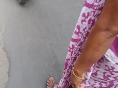Desi Maid walking and shaking say no to ass