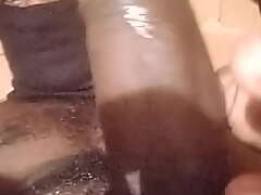Big black cock masturbating a blackamoor and Sperm deceived by from the cock, he have full fuck a women James banging