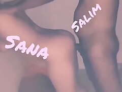 Indian couples Sana and Salim hard fuck on the go part