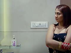 Desi bhabhi alone at one's fingertips bathroom