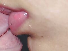 Indian give someone a once-over closeup blowjob with sexy generalized Iska