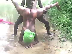 AN Untrained BBC PORNSTAR Play AN AFRICAN MID YEAR FESTIVAL Be left embrace b influence of SEX IN A VILLAGE STREAM - FUCKING A VILLAGE MAIDEN