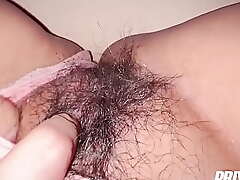 Indian Desi in Undies shows her Hairy Pussy added to Big Boobs XXX Homemade Indian Pornography XXX Integument