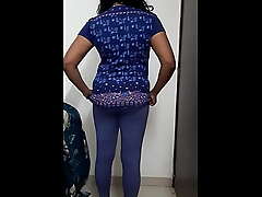 Amateur Desi Cute Mature Indian Bhabhi Changing Glad rags Hard-core Big Tits, Ass, Pussy Scant
