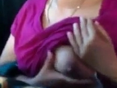 Indian Hot desi girl boobs show and press selfie for lover - Wowmoyback