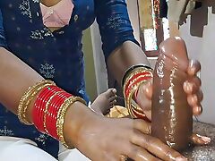 Bhabhi Oily Touched Beamy Cock Coupled with Blowjob
