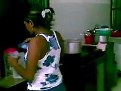desi housewife encircling home owner