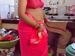 Indian self-regard hole stepmom enjoy his first self-regard hole with stepson in the kitchen