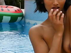 Perfect indian babe benefactor constance outdoor striptease and posing