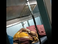 real bhabhi shows titties in train